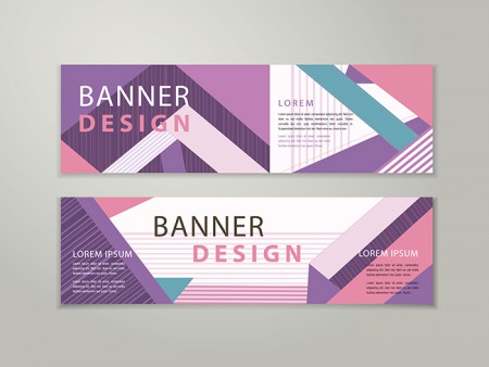 《線條視覺設計》/ 橫幅Banner