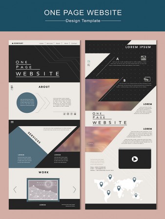 《時間感》單頁式網頁