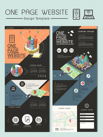 《地圖感》/ 單頁式網頁