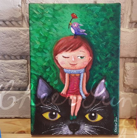 《  旅 行  》/ 壓克力顏料