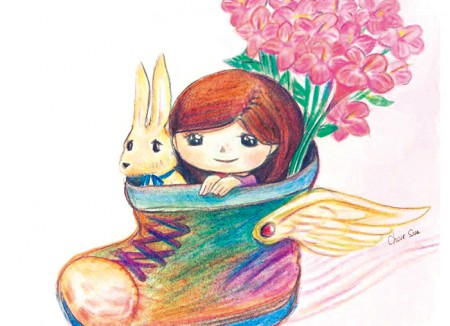 《 魔 法 鞋 》/ 色鉛筆