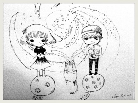 《 我們守護的東西 星星都知道 》/ 原子筆