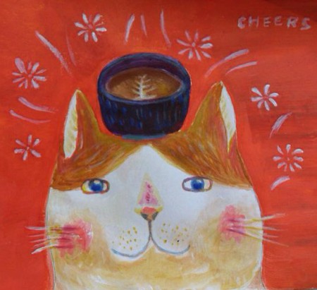 《 Cheers!  》/  壓克力顏料